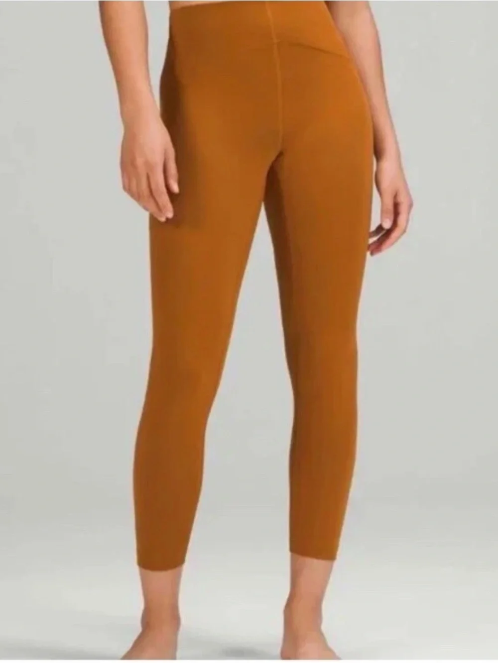 Lululemon InStill High Rise Tights 25” Length Size 2 Copper Brown